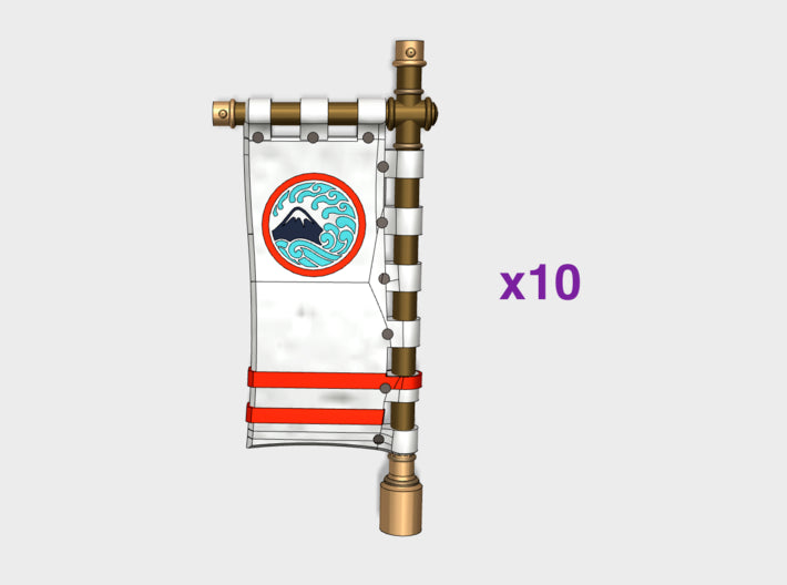 10x Nihon Knights : Mag. Sashimono 3d printed