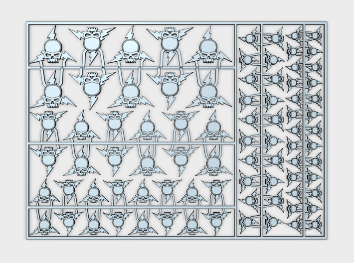 Storm Lords - Flat Vehicle Insignia pack 3d printed