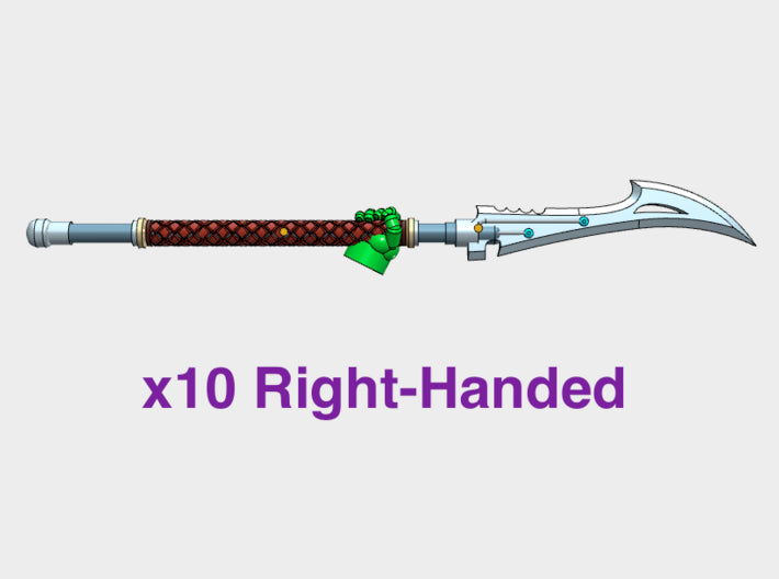 10x Right-handed Energy Spear: Draco 3d printed