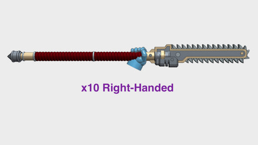 10x Right-handed Roto Spear: Chain Glaive 3d printed