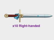 10x Right-handed Energy Sword: Wolf Crusader 3d printed