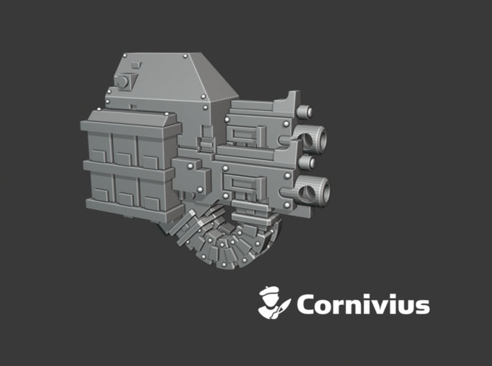 Base - Mortis Dread: Heavy Bolters (Right) 3d printed