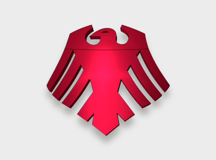 60x Red Raven - Left Shoulder Insignia pack 3d printed