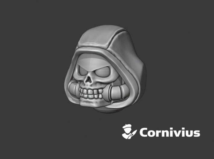 10x Hooded - G:9 Reiver Helmets 3d printed