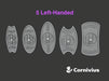 5 Neptune Spears: Left-handed shields 3d printed