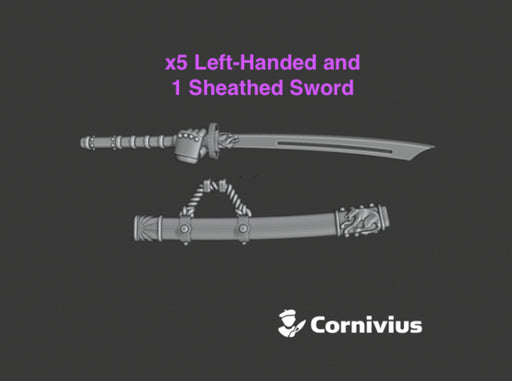 6x Energy Sword: Dadao (Left) 3d printed