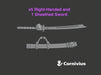 6x Energy Sword: Dadao (Right) 3d printed