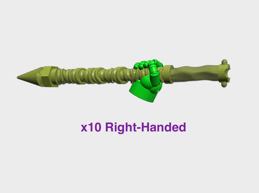 10x Right-handed Flail Handles : Cornivius 3d printed