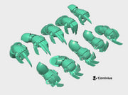 10x Base - Marine Power Claws 3d printed Marine-Sized