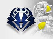 60x Steel Tarantulas - Small Convex Insignias (5mm 3d printed