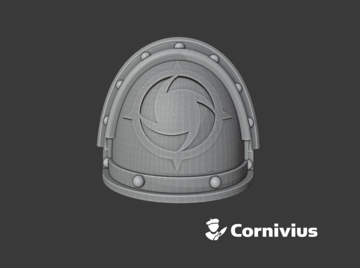 10x Light Bringers - G:3a Shoulder Pads 3d printed