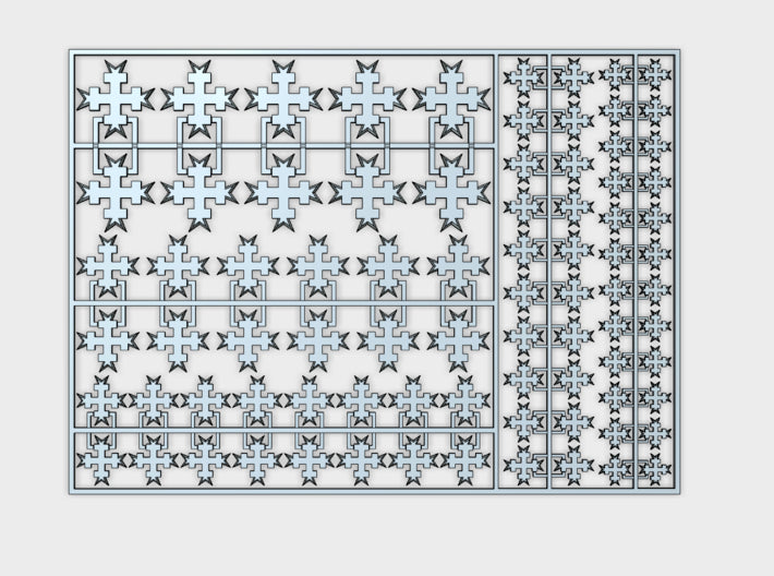 White Templar - Flat Vehicle Insignia pack 3d printed