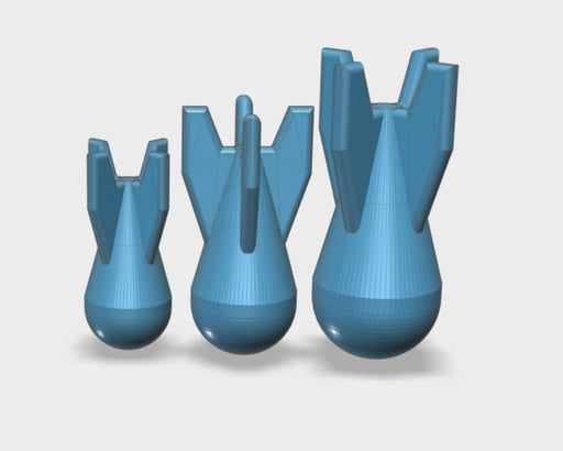 24x Biga'Droppa: Orc Bombs 3d printed