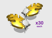 60x Marines Errant - (L&amp;R) Shoulder Insignia pack 3d printed