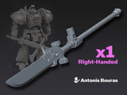 Arch Battleknight: Deamon Glaive (Right) 3d printed