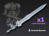 Arch Battleknight: Deamon Slayer (Left) 3d printed
