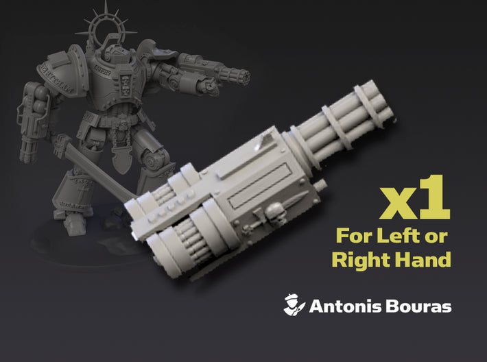 Arch Battleknight: Hurricane Cannon 3d printed