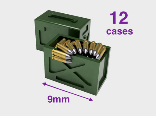 Standard : Light Ammo Cases 3d printed Small = 12 Cases