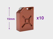 15mm Single-wide Jerrycan 3d printed Medium = 10 Cans