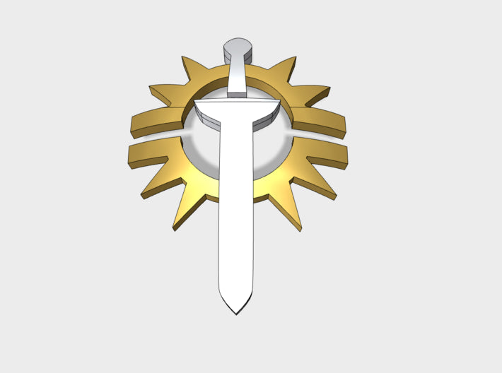 60x Sigmarus Knights - Shoulder Insignia pack 3d printed