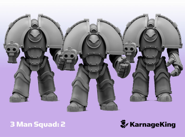 3x ST:1 Invader Squad:2 - Base	 3d printed
