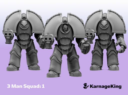 3x ST:1 Invader Squad:1 - Base	 3d printed