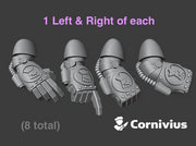 8x Kings Fists - Terminator Energy Fists 3d printed