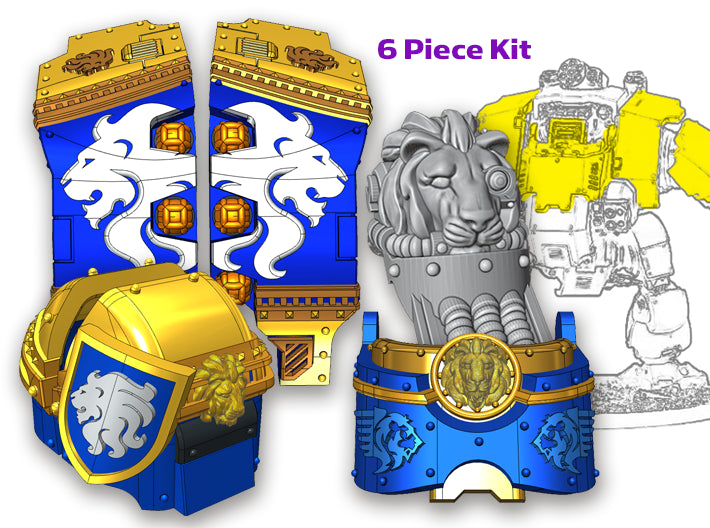Celestial Lions: Full Atlas Pattern Kit (2) 3d printed