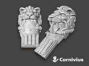 Lion Helm: Atlas Pat. Headplate	 3d printed