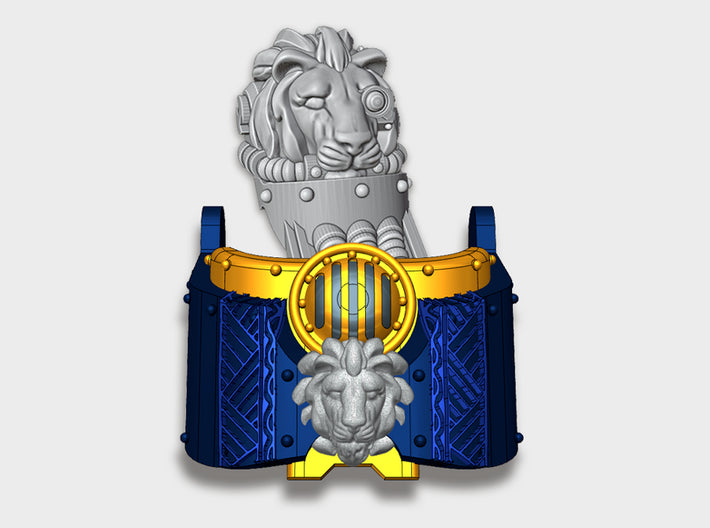 Tribal Lion: Atlas Sarcophagus Set (1) 3d printed