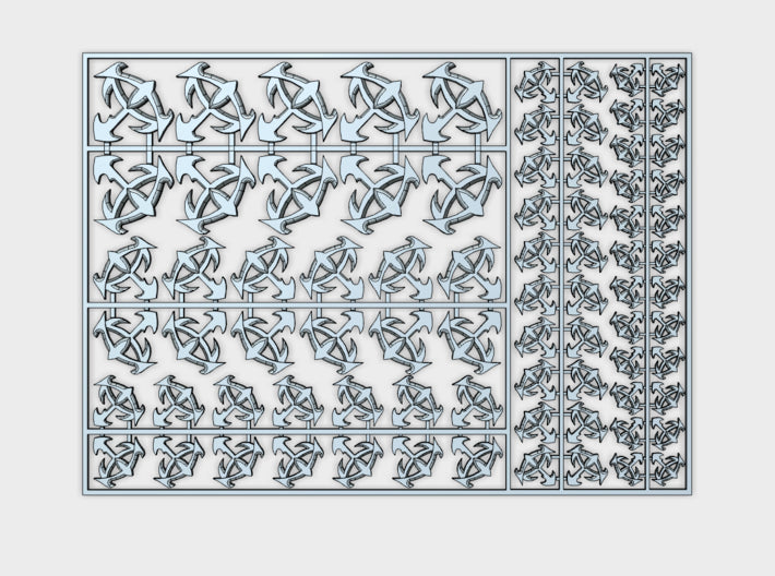 Warmasters Eye - Flat Vehicle Insignia pack 3d printed