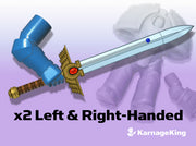 2x ST:1 Energy Sword: McKragg (L&amp;R Arms) 3d printed These arms will fit into any ST:1 Terminator torsos