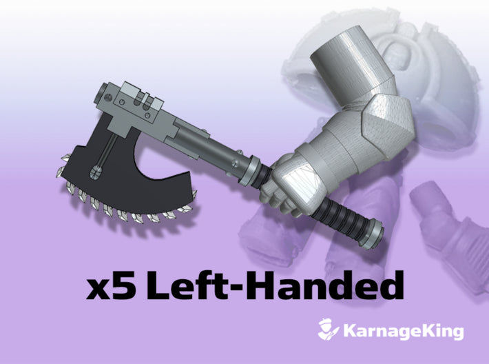 5x ST:1 Left RotoAxes: Gortran 3d printed These arms will fit into any ST:1 Terminator torsos