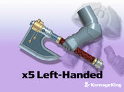 5x ST:1 Left Energy Axe: Houndstooth 3d printed These arms will fit into any ST:1 Terminator torsos.