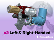 2x ST:1 Meltafire Bogun (L&amp;R Arms) 3d printed These arms will fit into any ST:1 Terminator torsos.