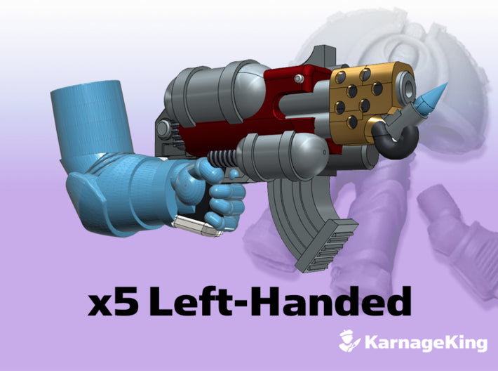 5x ST:1 Left Flamefire Bogun 3d printed