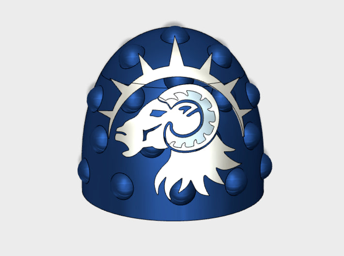 10x Sons of Isaac - G:6a Studded Shoulder Pads 3d printed