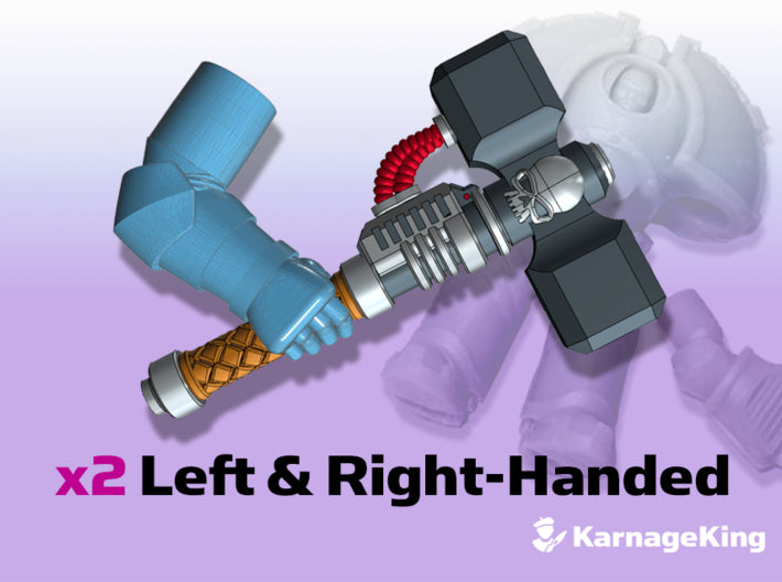 2x ST:1 Energy Hammer : Garcia (L&amp;R Arms) 3d printed These arms will fit into any ST:1 Terminator torsos.