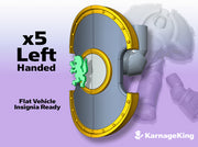 5x ST Vronti Shields: Base (Insignia-Ready) 3d printed