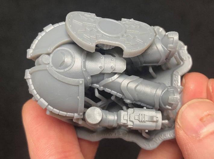 5x ST Vronti Shields: Base (Insignia-Ready) 3d printed
