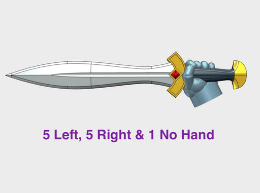 11x Energy Sword: Xiphos 3d printed