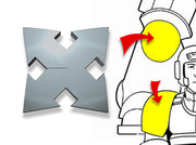 20x Base Assault - Tiny Convex Insignias (3mm)	 3d printed