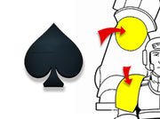 20x Spades - Tiny Convex Insignias (3mm) 3d printed