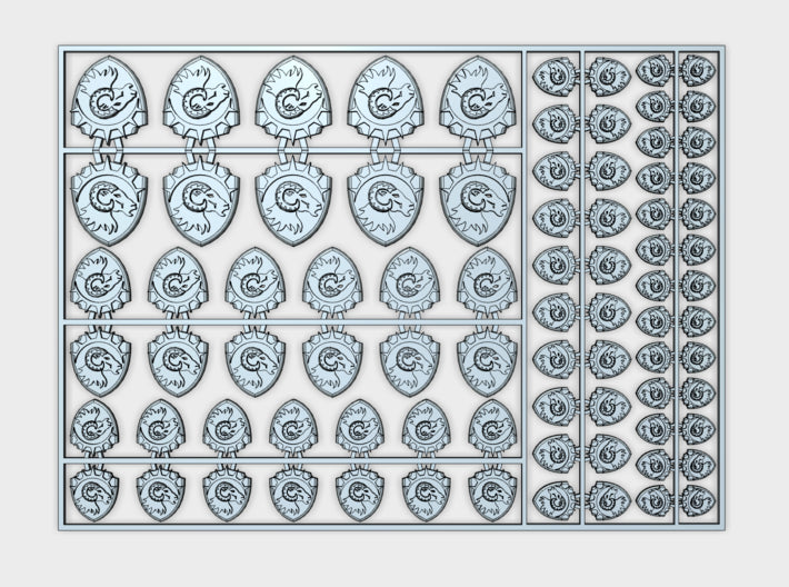 Sons of Isaac - Flat Vehicle Insignia pack 3d printed