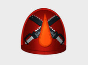 10x Chain Blades - G:4a Shoulder Pads 3d printed