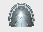 10x Crisscross - G:3a Shoulder Pads 3d printed