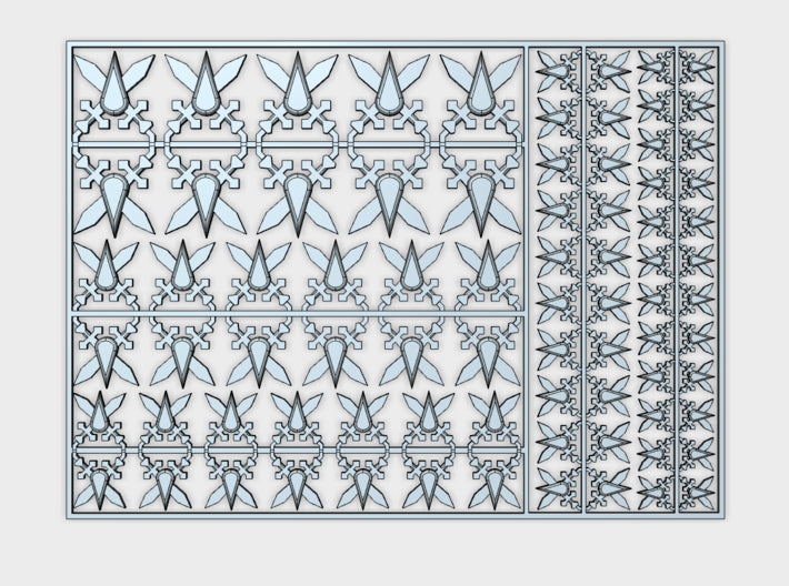 Cruor Blades - Flat Vehicle Insignia pack 3d printed