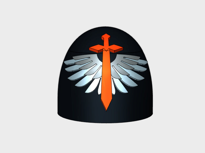 10x Winged Sword - G:5a Shoulder Pads 3d printed