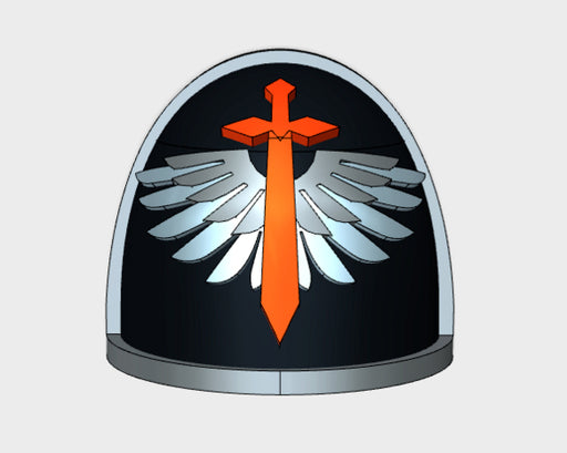 10x Winged Sword - G:4a Shoulder Pads 3d printed