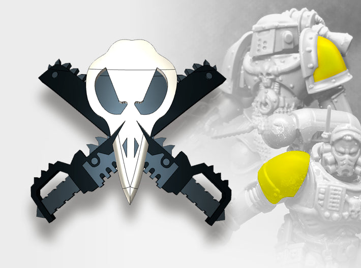 60x Shadow Ravens - Smaller Insignias (5mm) 3d printed